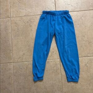 Katie J NYC Blue Sweatpants Relaxed Fit Elastic Cuffs Size Kids Large